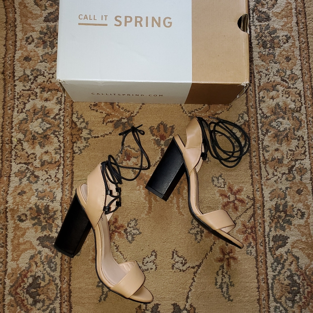 Call it Spring block heels